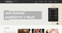 Desktop Screenshot of kadernictvihaje.cz